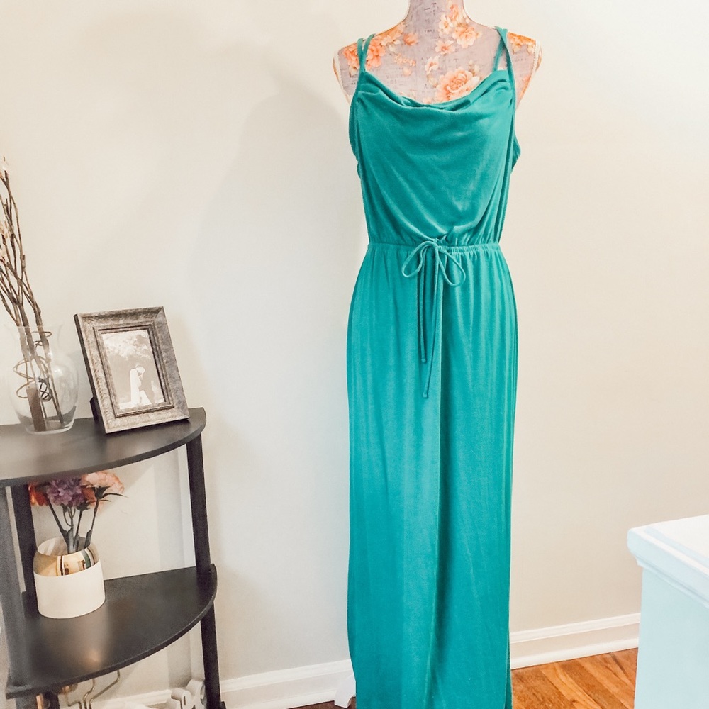 Motherhood maternity nursing maxi dress